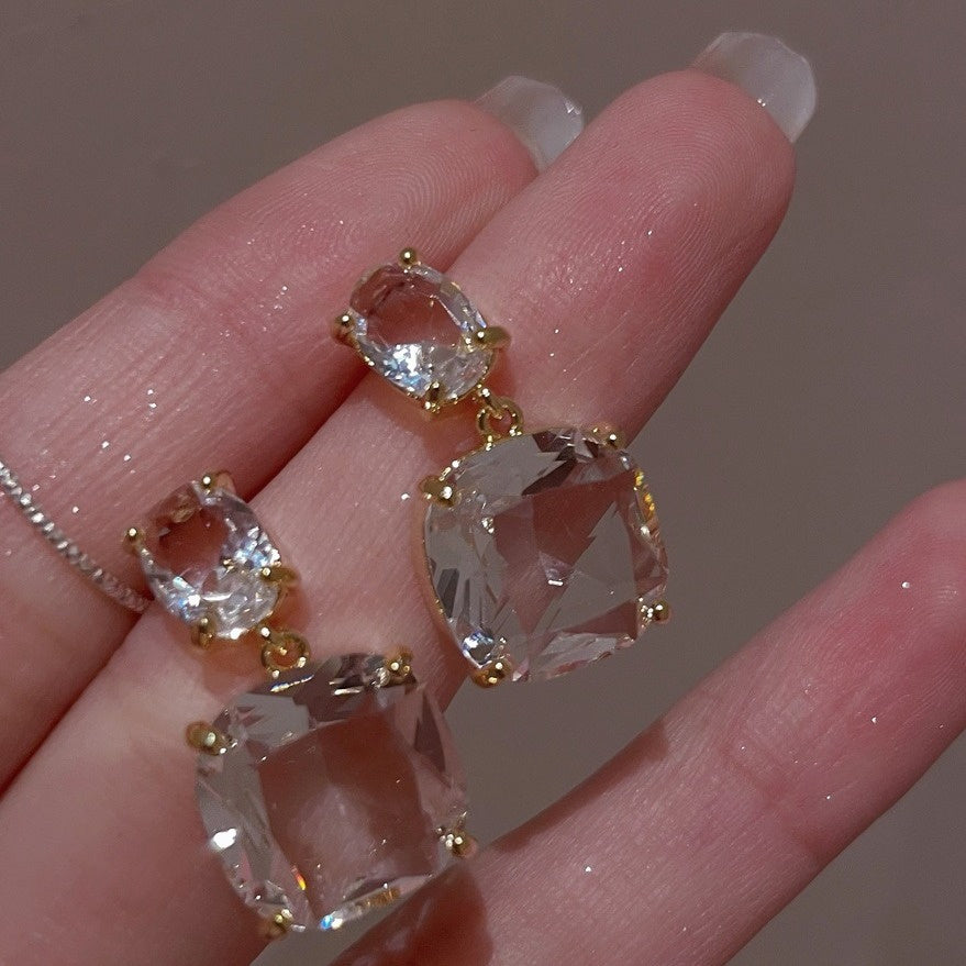 Transparent Design Sense Cute Earrings Summer