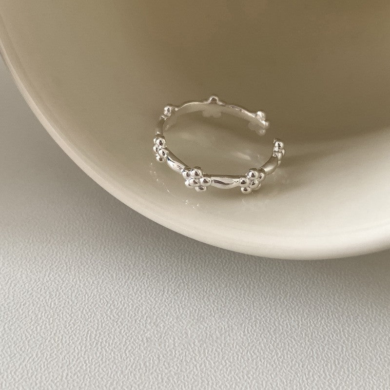 Simple Style No Pigment Drop Open Ring