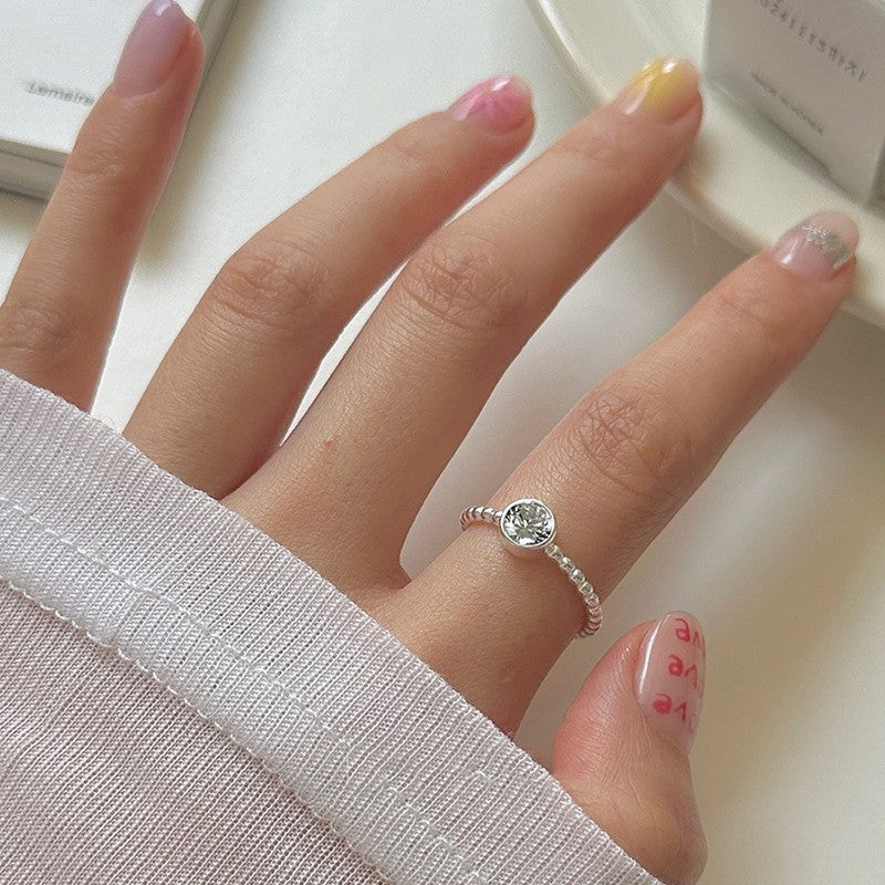 Simple Style No Pigment Drop Open Ring