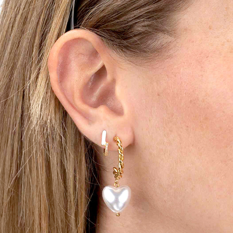Temperament Epoxy Color Female Geometric Personalized Wild Earrings