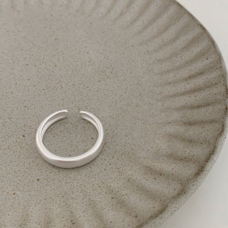 Simple Style No Pigment Drop Open Ring
