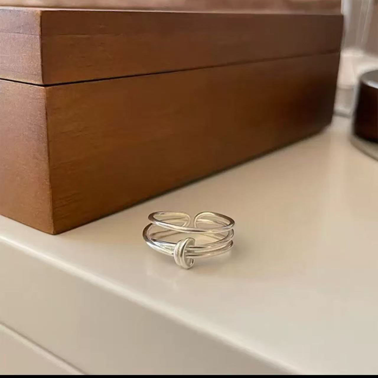 Simple Style No Pigment Drop Open Ring