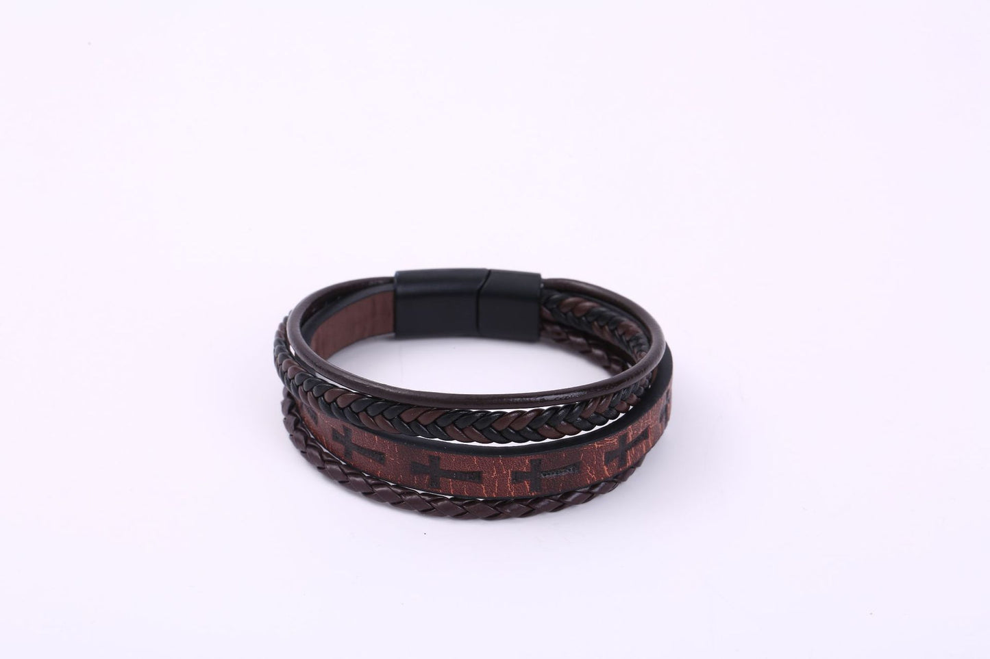 Men's British Retro Pattern Braided Bracelets