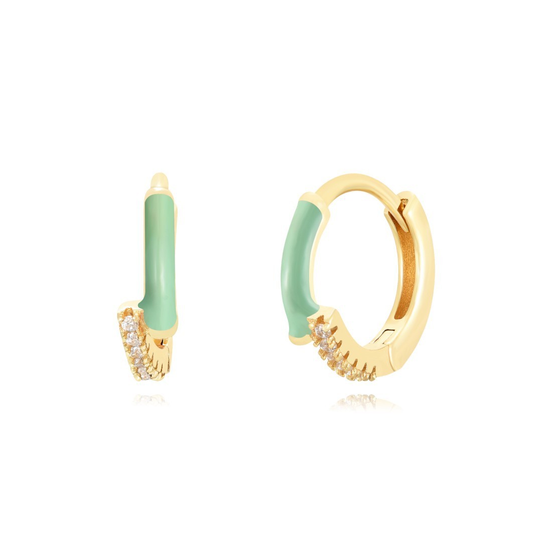 Temperament Epoxy Color Female Geometric Personalized Wild Earrings