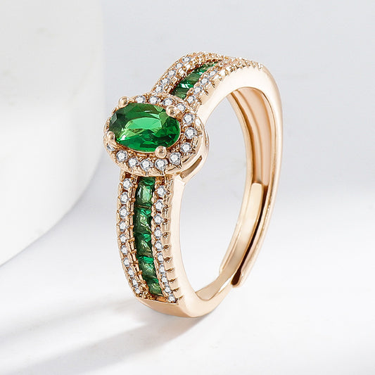 Champagne Real Gold Color Affordable Luxury Style Open Ring