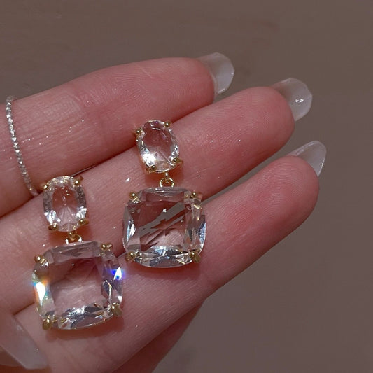 Transparent Design Sense Cute Earrings Summer