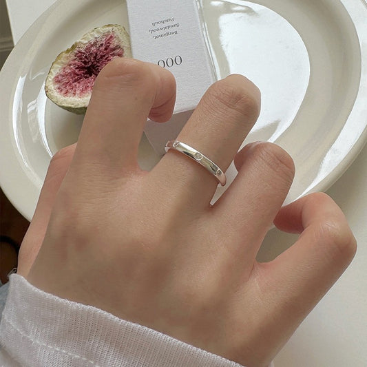 Simple Style No Pigment Drop Open Ring