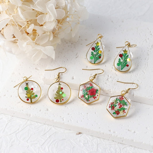 Women's Creative Handmade Dried Flower Earrings